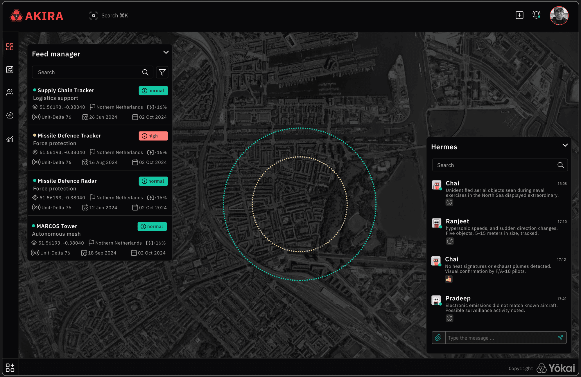 Yokai Quantum Command & Control Dashboard